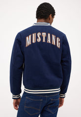 Męska Kurtka Z Nadrukami Mustang Rigby Dress Blues 1014779 5334